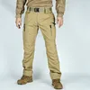 Pantalons pour hommes Printemps Automne Tactique Cargo Résistant à l'usure Hommes Multiples poches Militaires Pantalons longs Randonnée en plein air