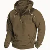 Rideaux de douche Printemps Automne Hommes À Capuchon Solide Vintage Sweat Respirant Lâche Sweat À Capuche Survêtement Casual Sportswear Mode Mâle Manteau