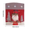 Chair Covers Multicolor Seat Back Christmas Cover For Kitchen Dining Table Home Office Party Decorations