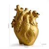 Autres arts et métiers Vases Vase de fleur en forme de coeur Conteneur séché Pot Art Portrait Corps Scpture Résine Ornement Bureau Plante Drop Dhvzu