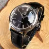 S NH35 Movt gs Elegance Tandorio Dive 20bar Steel Mechanical Watch Men Dome Sapphire Crystal Leather Band Silver Index Rejor 240327