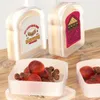 Dinnerware Portable Sandwich Box Toast Storage Reutilable Bread Preservation for Office Students Bento Lanches Acessórios