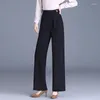 Pantaloni da donna Primavera Estate Gamba larga Donna Moda coreana Vita alta Abiti vintage Qualità