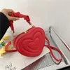 Suitcases RBS1 Fashion Love Heart Shape Shoulder Small Handbags Designer Crossbody Bags For Women Solid Pu Leather Top Handle