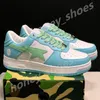 Bapsta Sta Low uomo donna Scarpe casual Designer Nigo Bathing Apes sneaker da uomo Grigio Nero Pelle verniciata Verde Bianco ABC Camo Blu Rosa Scarpe da ginnastica da donna in pelle scamosciata GAI H41