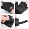 Handschoenen mannen vrouwen trainen handschoenen halve vinger gym sport fitness handschoenen niet -slip schokabsorptie halter gewichtheffen trainingshandschoenen