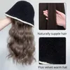 Vinter Short Straight Hats Casual Hat Curly Fisherman Women Long S Bucket Warm Bonnet 240320