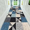 Alfombras largas de corredor de pasillo de lujo para pasillo pasillo decoración de sala de estar alfombra para el hogar entrada puerta de entrada Mat 240401