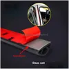 Car Other Auto Electronics Upgrade 2Pcs Sealing Strip B-Pillar Door Upper End Sound Insation Dustproof Rubber To Seal Parts Protection Dhjem