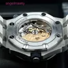 مخصص AP Wristwatch Royal Oak Series Offshore Series 15710st Mens Watch 42 مم قطرها أوتوماتيكي الدقة الميكانيكية الفولاذ الفولاذ مراقبة غير رسمية