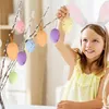 Décorations de fête de pâques, œufs suspendus, décorations d'arbre colorées, ornements suspendus DIY pour la maison de printemps