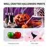 Dîner jetable 16 PCS Halloween Papier Plaques de plaque de fête colorée