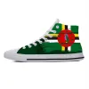 Skor Dominica Dominikansk flagga patriotisk stolthet mode casual tygskor hög topp bekväm andlig 3d tryck män kvinnor sneakers