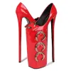 Pumps Metal red tarp highheeled shoes pole dancing nightclub lady's shoes party large women's fashion single shoes