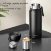 FANJANE Thermos Bottle Cup with Magnetic Tea Infuser Coffee 316 Stainless Steel Vacuum Bottle Keep Cold Travel Business Gift 240326