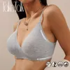 Women Seamless Bras Deep V Neck Bralette Sexy Lingerie Letter Strap Tops Push Up Underwear Wireless Brassiere for Female