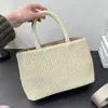 Sac à bandoulière de luxe tissé d'été, fourre-tout de voyage, sac à bandoulière de plage classique, sac à main de styliste pour femmes et hommes