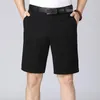 Herren-Shorts, Sommer-Männer, einfarbig, locker, atmungsaktiv, formell, Business-Stil, knielang, kurze Hosen, Vater, Großvater, Alltagshose