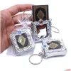 Key Rings Coran Arabe Petit Pendentif portecls bijoux religieux mini anneau suppendu drop deliver otptl