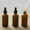 Bottiglie di stoccaggio 5/15/20/30/50ml Flacone contagocce in vetro ambrato Riutilizzabile a prova di luce Vuoto per oli essenziali Cosmetici Contenitori liquidi