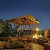 Verktyg Solar Paraply 104 LED Solar Power Patio Lights Outdoor Garden Parasol Fairy String Lamp IP65 Vattentät solcamping Tält Lampa