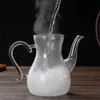 Stor kapacitet 1000 ml hög borosilikat arabiska glas tekanna med filter värmebeständig kall kettle blommor te pott teaware 240315