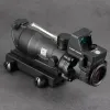 Jachtkijkers Tactisch prisma Acog 4X32 Green Fiber Rifle Optics Scope Rmr 1X Red Dot Sight Weaver Picatinny Rail Mount Airsoft Drop D Dh3R4