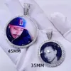 Moissanite Hiphop cadre Photo mémoire S Sterling Sier glacé Vvs Moissanite diamant personnalisé Photo pendentif