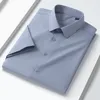 Men's Dress Shirts Summer Men Classic Business Short Sleeve Modal Elegant Formal Shirt Casual Fashion Standard Fit Male Workwear