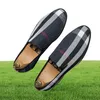Dres Shoe Designer Leather Men Casual Shoe Plaid Luxury Brand 2022 Loafer Moccasin Breathable Black Riding Plu Size 38 48 2207238067386