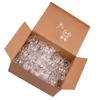 Fleurs décoratives 25 / 50pcs Mini boîte de chocolat transparente en plastique Porte-truffe Emballage de bonbons pour les boîtes cadeaux de gâteaux à muffins de la Saint-Valentin