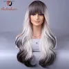 Syntetiska peruker Europeiska och amerikanska peruk stora vågor Långt lockigt hår Fashion Chemical Fiber Wig Full Head Cover Y240401