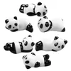 Keukenopslag 6 stuks eetstokjeshouder Panda-vorm lepelsteun Keramisch steunrek