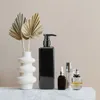 Vloeibare zeep dispenser navulbare lege pompflessen voor keukenbad shampoo lotions handdispensers 500 ml zwarte gel