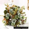 Decorative Flowers 30cm Flower 1 Bouquet European-style Small Lilac Carnation Artificial Wholesale Home Pography Soft Decoration Handm