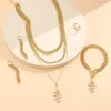 Necklace Earrings Set Necklaces For Women 2024 Sexy Accessories Jewelry Trend Snake Wedding Ring Bracelet And