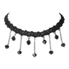 Pendant Necklaces Chokers for Parties Beads Bow Flowers Circular Crown Pearl Tassels Gothic Sexy Lacy Lace Women Necklaces Neck Jewelry Girl Gift 240401