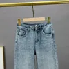 Women's Jeans Wide-leg Fashion Autumn High Waist Loose Look Thin Drill Pant Legs