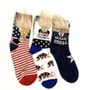 Roliga Trump Crew Socks med gult hår Kvinnor Män tecknad sportstrumpor Hip Hop Sock