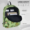 Zaino Frogs Doodle Borsa da scuola per bambini impermeabile Zaino per laptop Zaino da viaggio di grande capacità