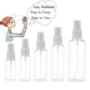 Vorratsflaschen 20 Stück 10 ml 30 ml 50 ml 60 ml 100 ml transparentes leeres Glas Kunststoffspray Mini nachfüllbare Kosmetikbehälter