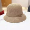 Spring and Summer New Pot Hat Womens Sunshade and Sunscreen Fisherman Hat Fashionable and Versatile Western Style Small Fragrant Wind Gift Hat Sun Hat