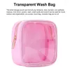 Bolsas de almacenamiento Bolsa de servilleta Transparente Tocador Impermeable Mini Organizador de maquillaje para mujeres Niñas Moneda de PVC