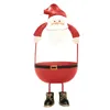 Ljusstakare varumärke metallhållare julhem dekoration Santa Claus älg snögubbe xmas år dekor