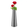 Vases Elegant Metal Flower Vase Holder Floral Desktop Organizer Centerpiece Spring Arrangement Gifts Party Supplies Decor