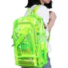 Sac à dos mode Transparent étanche PVC plastique Transparent quotidien Mini adolescente filles cahier sac d'école