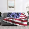 Blankets Marble Flag United States Of America Four Seasons Comfortable Warm Soft Throw Blanket Flags Country Countries Stone