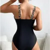 Zomer sexy zwemkleding uit één stuk dames gesloten badmode push-up zwemkleding bodysuit badpakken beachwear zwembadbader 240401