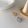 Cluster Ringe Kreis Twisted Einstellbar Für Frauen Gold Farbe Offene Manschette Finger Ring Mode Koreanische Minimalistischen Schmuck Anillos Mujer
