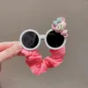 Accessori per capelli Bambini Occhiali Forcina Internet Celebrità Per ragazze Elastiques Cheveux Gumk Wlosow Haargummi Cute Drop Delivery Bab Dh9S6